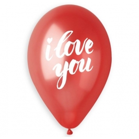 Μπαλόνι Latex 13 (33cm) Τυπωμένο I Love You - ΚΩΔ:13612911-BB