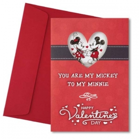Κάρτα Βαλεντίνου Mickey & Minnie - ΚΩΔ:VC1702-119-BB