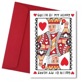 Κάρτα Αγάπης Queen of my Heart - ΚΩΔ:VC1702-137-BB