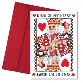 Κάρτα Αγάπης King of my Heart - ΚΩΔ:VC1702-138-BB