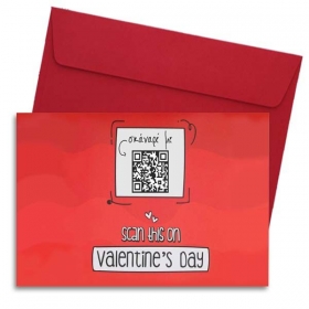 Κάρτα Αγάπης με Τραγούδι QR Code Scan 11X18cm - ΚΩΔ:XK14001K-81-BB