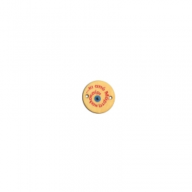 Ξύλινο Στοιχείο Στρογγυλό "Μάρτης" με Μάτι για Μακραμέ 22mm - ΚΩΔ:76460215.201-NG