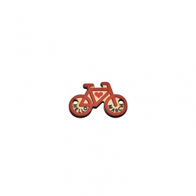 Ξύλινο Στοιχείο Ποδήλατο "Hello March" για Μακραμέ 25x16mm - ΚΩΔ:76460651.001-NG