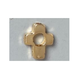 Χρυσό Μεταλλικό Σταυρουδάκι 8X6mm - ΚΩΔ:03-721-ZB