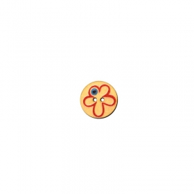 Ξύλινο Στοιχείο Στρογγυλό Κουμπί Λουλούδι Μάτι 20mm - ΚΩΔ:76460184.201-NG
