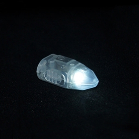 LED Λευκό Φωτάκι Ψείρα με Μπαταρία - ΚΩΔ:535B691-BB