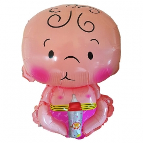 Μπαλόνι Foil 19 (55cm) Μωρό με Μπιμπερό - ΚΩΔ:206156-BB