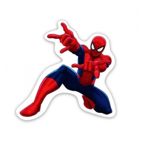 Ξύλινο Διακοσμητικό Spiderman-Web Warrior 12cm - ΚΩΔ:D19W08-21-BB