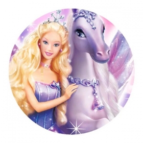 Ξύλινο Διακοσμητικό Barbie Μαγεμένος Πήγασος 8cm - ΚΩΔ:D19W08-59-BB