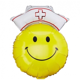 Μπαλόνι Foil 72cm Χαμογελαστή Φατσούλα Nοσοκόμα - ΚΩΔ:85197-BB