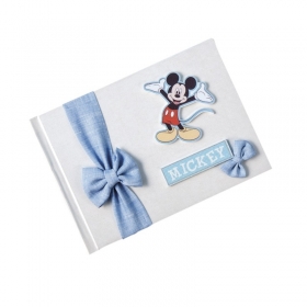 Βιβλίο Ευχών Βάπτισης Mickey με Φιογκάκι 29.5X21.3X1.2cm - ΚΩΔ:NBE221-PR