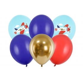 Σετ Μπαλόνια Latex 30cm Αεροπλανάκι - ΚΩΔ:SB14P-312-000-BB