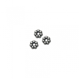 Μεταλλική Ζάμακ Χυτή Χάντρα Ροδέλα 8.5mm - 999° Επάργυρο Αντικέ - ΚΩΔ:78410373.027-NG