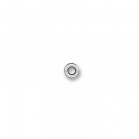 Μεταλλική Ζάμακ Χυτή Χάντρα Ροδέλα 6x1.2mm (Ø2.8mm) - 999° Επάργυρο Αντικέ - ΚΩΔ:78411004.027-NG