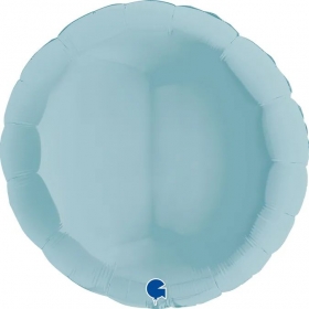 Μπαλόνι Foil 91cm Στρογγυλό Παστέλ Γαλάζιο - ΚΩΔ:36121PB-P-BB