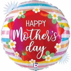 Μπαλόνι Foil 46cm Mother’s Day Φράουλες - ΚΩΔ:26172RH-P-BB