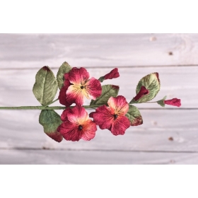 Μικρολούλουδα κλαδί με κόκκινα λουλούδια 40CM - ΚΩΔ:3013515-25-RD