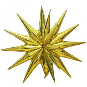 3D Μπαλόνι Foil 69cm Χρυσό Μαγικό Αστέρι - ΚΩΔ:206356-1-BB
