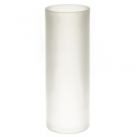 Γυάλινο Διακοσμητικό Βάζο Λευκό 10X28cm - ΚΩΔ:YS7080L-NU