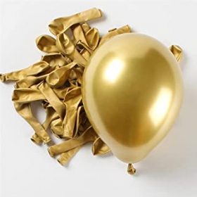 Μπαλόνι Latex 32cm Chrome Χρυσά - ΚΩΔ:20705-BB