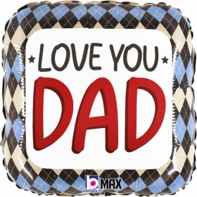Μπαλόνι Foil 45cm Love You Dad - ΚΩΔ:26176-BB