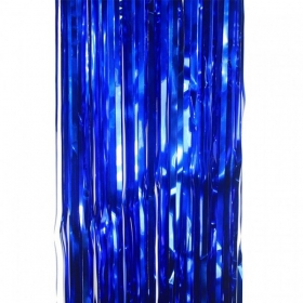 Μπλε Foil Κουρτίνα Διακόσμησης 100X195cm - ΚΩΔ:20709-BB