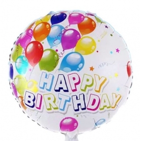 Μπαλόνι Foil 45cm Happy Birthday Balloons - ΚΩΔ:207155-1-BB