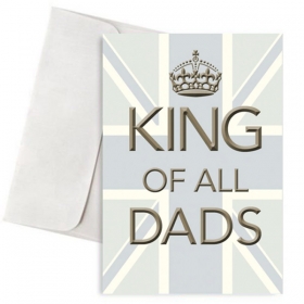 Κάρτα για Μπαμπά - King of all Dads με Φάκελο - ΚΩΔ:VC1702-181-BB