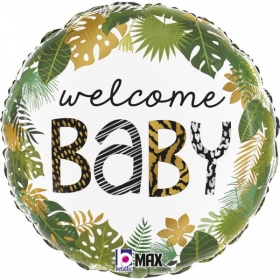 Μπαλόνι Foil 46cm Τροπικό Welcome Baby - ΚΩΔ:26224P-BB