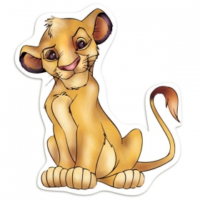 Διακοσμητική Ξύλινη Φιγούρα Lion King 50cm - ΚΩΔ:D19W50-32-BB