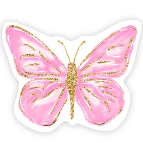 Διακοσμητική Ξύλινη Φιγούρα Πεταλούδα Ροζ 50cm - ΚΩΔ:D19W50-38-BB