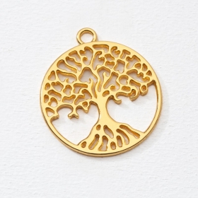 Μεταλλικό Μοτίφ Χρυσό Δέντρο 4x4,5cm - ΚΩΔ:41044-02-PR
