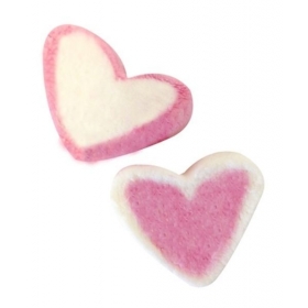 Marshmallow Καρδιά Δίχρωμη λευκή-ροζ - ΚΩΔ:82-21445-PAR
