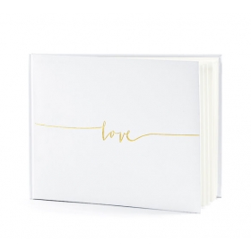 Βιβλίο Ευχών Γάμου Love Με Χρυσά Γράμματα - ΚΩΔ:KWAP47-BB