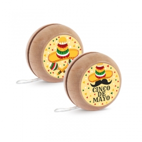 Ξύλινο yo-yo Mexican 5cm - ΚΩΔ:M968-PR