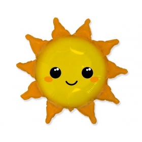 Mπαλόνι Foil 24"- Χαμογελαστός Ήλιος 60cm - ΚΩΔ:901843-1-BB