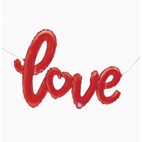 Mπαλόνι Foil 47"- Αγάπης Love Κόκκινο 119cm - ΚΩΔ:35741-BB