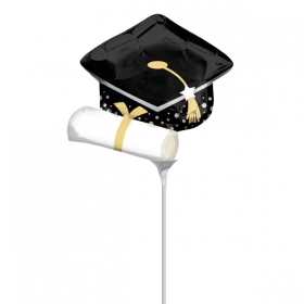 Mini Shape Μπαλόνι Foil - Καπέλο Αποφοίτησης 25cm - ΚΩΔ:544224-BB