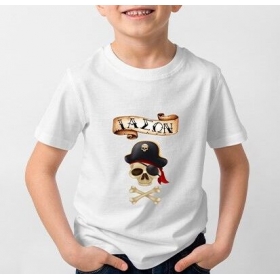 Παιδική Μπλούζα με Όνομα - Πειρατές - ΚΩΔ:SUB1006196-19-BB