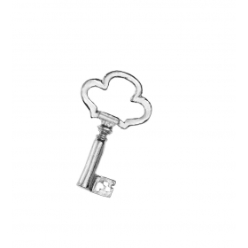 Μεταλλικό Ασημί Κλειδί 5Χ8cm - ΚΩΔ:M3008-AD