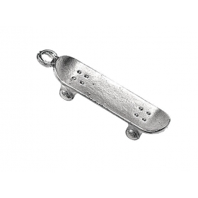 Μεταλλικό Ασημί Skateboard 3.8cm - ΚΩΔ:M6944-AD