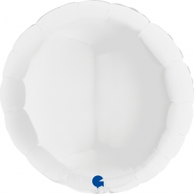 Μπαλονι Foil 36"(92Cm) Ασπρο Στρογγυλο - ΚΩΔ:36118-Bb