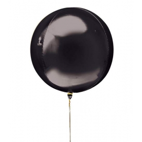 Μπαλόνι Foil Μαύρο Τρισδιάστατη Σφαίρα 40cm - ΚΩΔ:207132B-1-BB