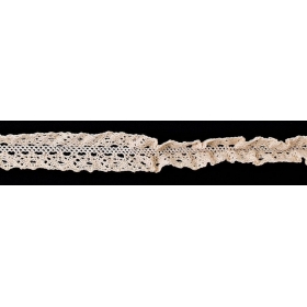 Κορδέλα Δαντέλα Βαμβακερή Εκρού 22mmX9.14m - ΚΩΔ:M9032-AD