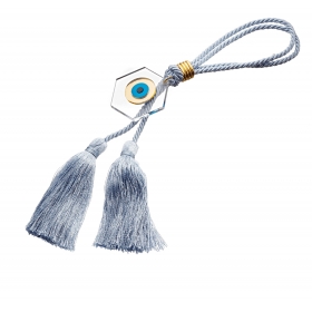 Κρεμαστό Γούρι με Γαλάζιο Plexi Glass Μάτι 35cm-ΚΩΔ:GM4218-G