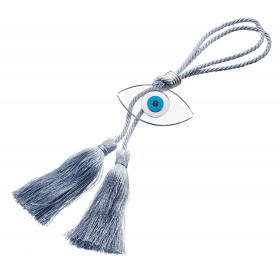 Κρεμαστό Γούρι με Γαλάζιο Plexi Glass Μάτι 35cm-ΚΩΔ:GM4220-G