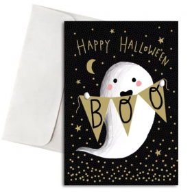 Ευχετήρια Κάρτα Halloween - BOO 10.5x11.5cm - ΚΩΔ:VC1702-191-BB