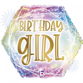 Μπαλόνι Foil Γενεθλίων Birthday Girl 45cm - ΚΩΔ:26203RH-BB