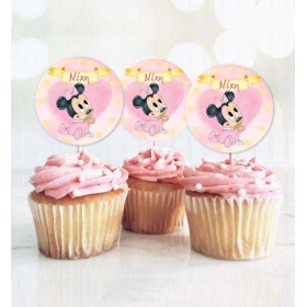Topper Cupcake Baby Minnie 5.5cm - ΚΩΔ:P25917-87-BB