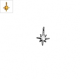 Μεταλλικό Ζάμακ Χυτό Μοτίφ Αστέρι Γούρι 10x12mm - 24K Επίχρυσο - ΚΩΔ:78413798.022-NG